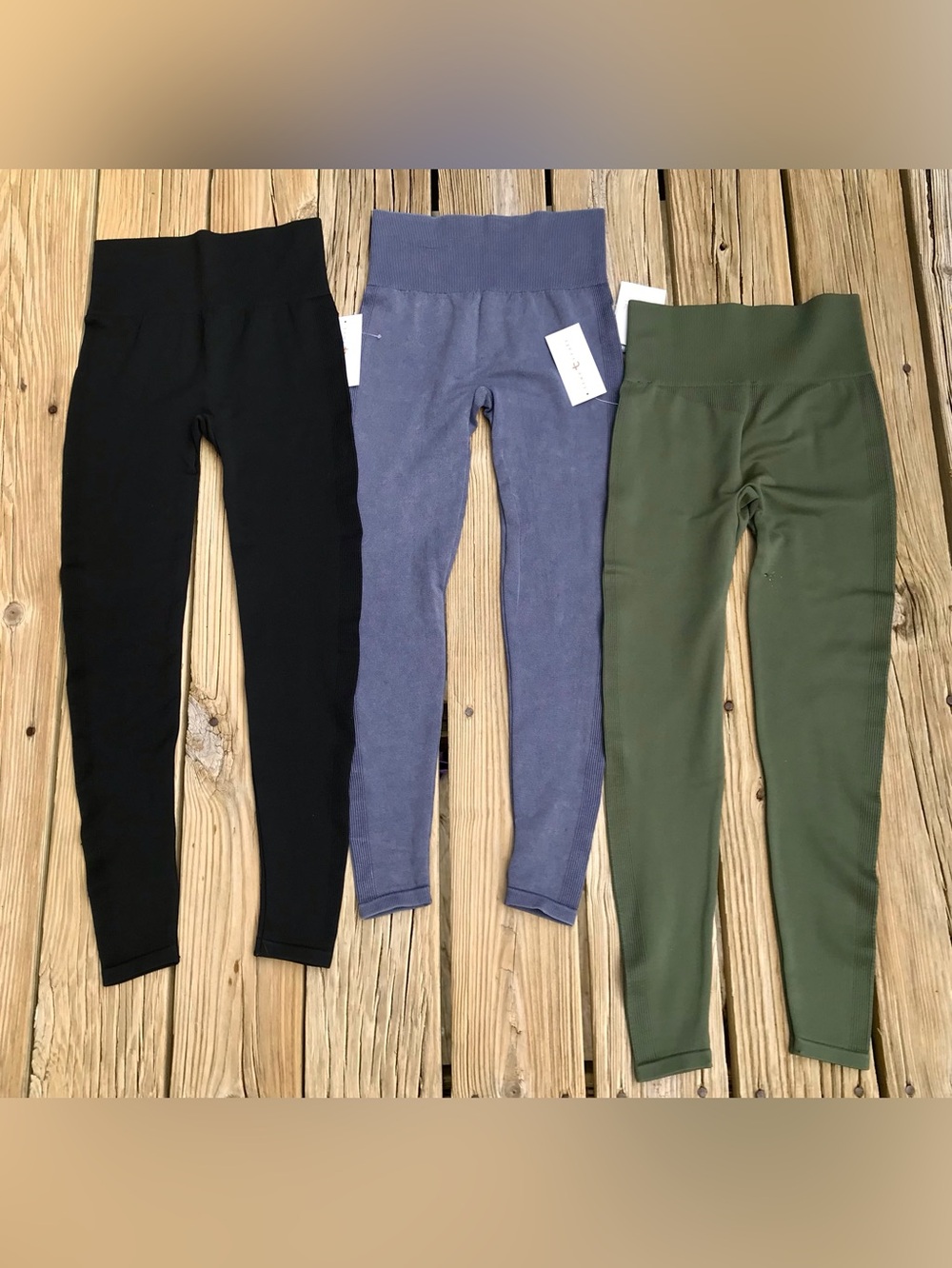 NEW 3 Pair Ladies S TRUE CRAFT Super Stretchy Workout Yoga Pants Leggings